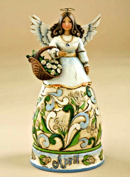 April Birthday Month Angel by Jim Shore Heartwood Creek **SOLD OUT**