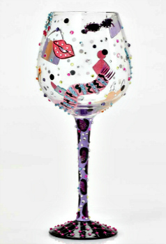Bling Shopaholic 3 Wine Glass **NEW - NOW AVAILABLE**