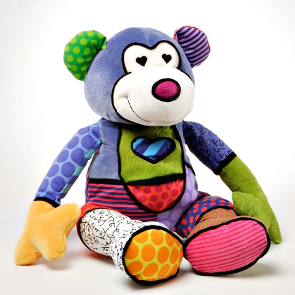 Britto Plush Stuffed Canvas Monkey **SOLD OUT**