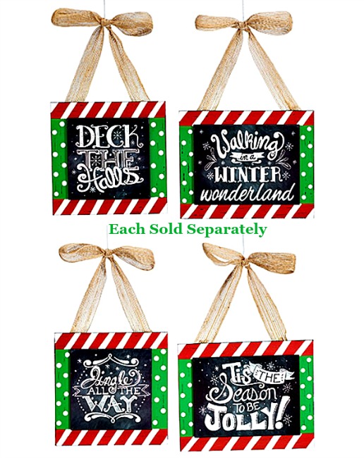 Chalkboard Message Ornaments **NEW**