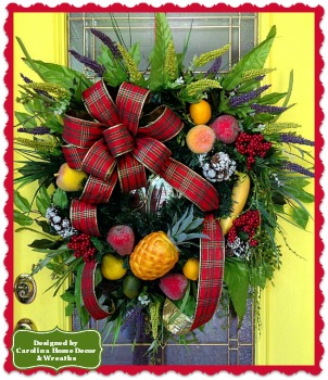 Christmas Wreath #4 Williamsburg Welcome **SOLD**