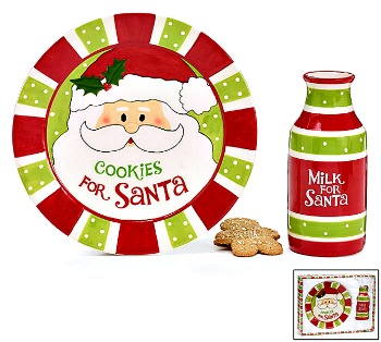 Santa's Cookie Plate/Milk Jug Set **SOLD OUT**