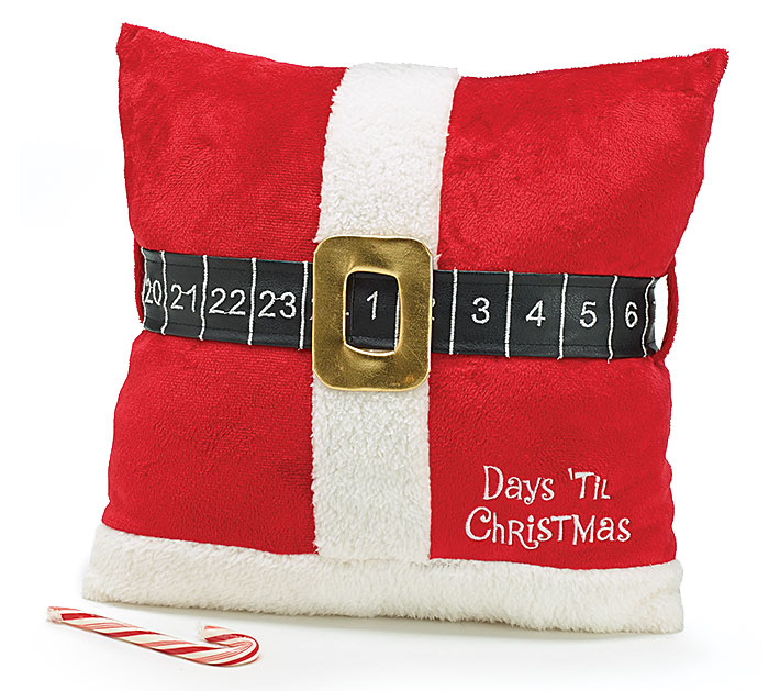 Santa Belt Countdown Pillow **SOLD OUT**