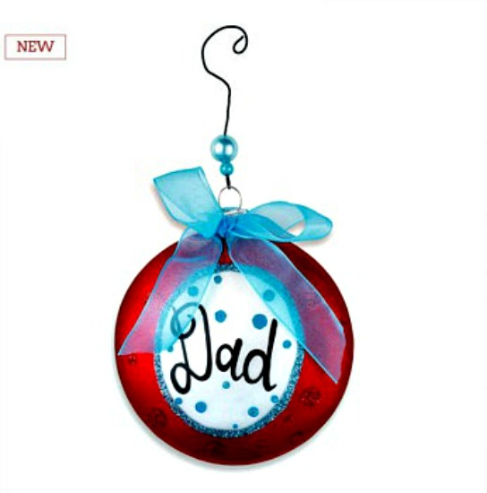 Dad Message Disk Ornament