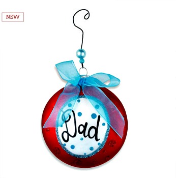 Dad Message Disk Ornament