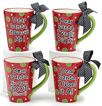 Dear Santa Message Mugs