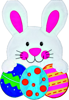 Easter Bunny Applique Mini Garden Flag **NEW-SOLD OUT**