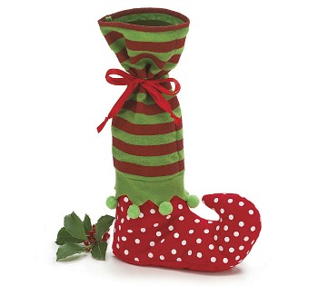 Elf Boot Wine Bottle Bag