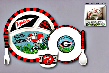 Georgia Bulldogs Tailgatin' for Tots Dinnerware Set **SOLD OUT**