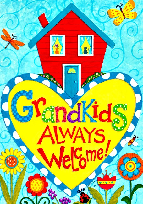 Grandkids Always Welcome Mini Flag **SOLD OUT**