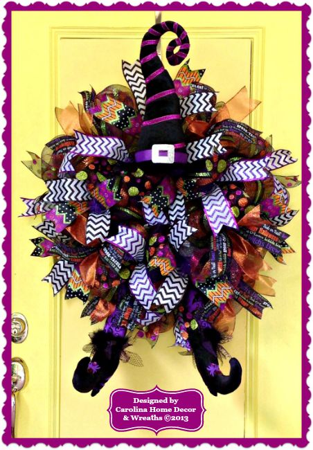 Halloween Witch Wreath #6 **SOLD**
