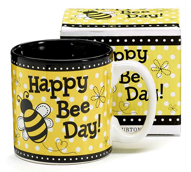 Happy Bee Day Ceramic Mug