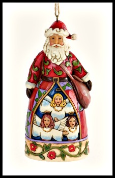 Hark the Herald Santa Ornament