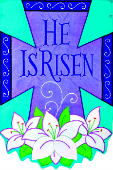 He is Risen Applique Mini Garden Flag **NEW**