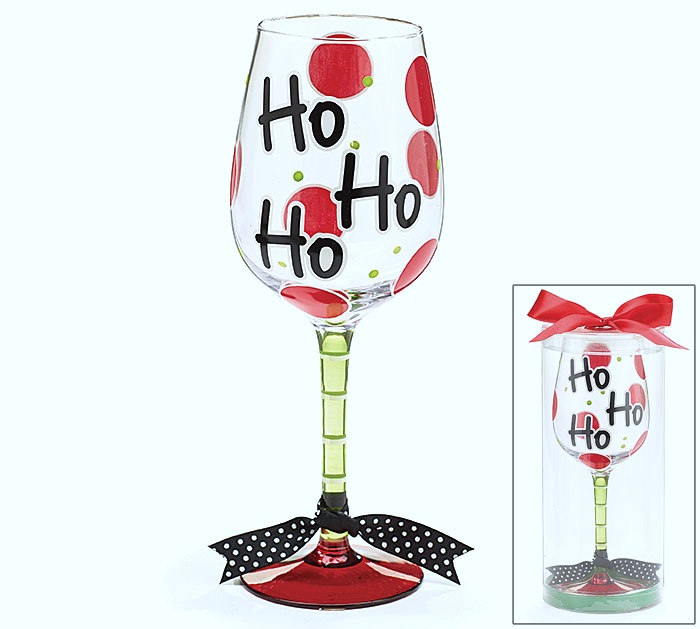 parallel haalbaar Versterken Ho Ho Ho Christmas Wine Glass