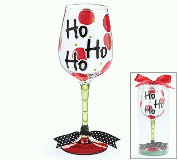 Ho Ho Ho Christmas Wine Glass **SOLD OUT**
