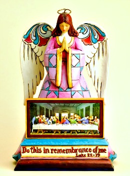 In Remembrance of Him - Last Supper Angel Figurine **SOLD OUT**
