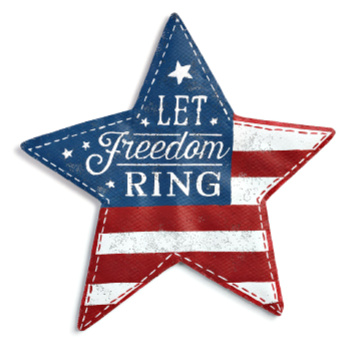 Let Freedom Ring Star Door Hanger **NEW - NOW AVAILABLE**