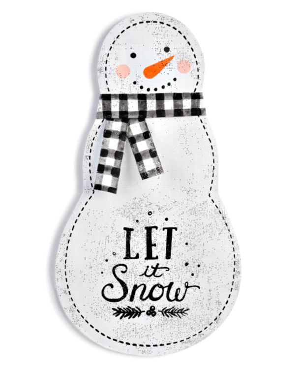 Let it Snow Snowman Door Hanger **NEW - ON ORDER**