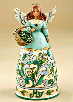 May Birthday Month Angel by Jim Shore Heartwood Creek**SOLD OUT**