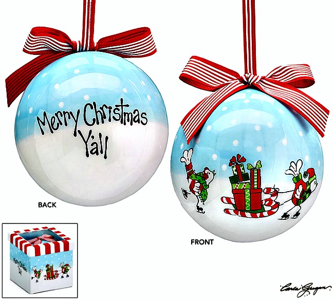 Merry Christmas Y'all Celebrate Ornament