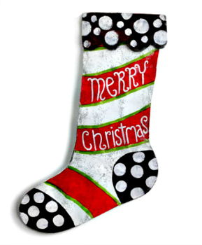 Merry Christmas Stocking Door Hanger **NEW - NOW AVAILABLE**
