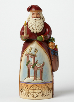 Merry and Bright Williamsburg Santa with Candle **SOLD OUT**