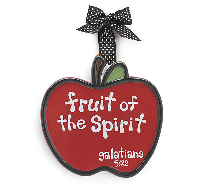 Large "Fruit of the Spirit" Apple Adornment