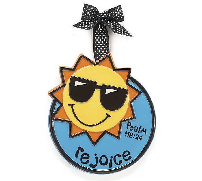 Small "Rejoice" Sun Adornment