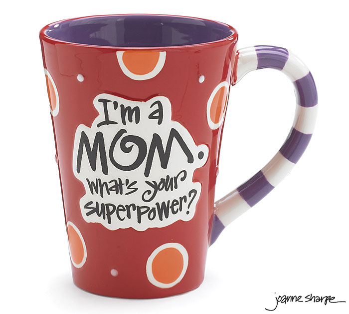 Super Mom Coffee Mug Cup, Gifts for Birthday, Mother's Day, Gift ideas