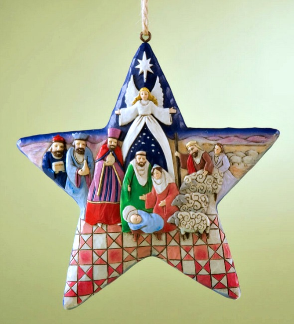 Nativity Star Hanging Ornament