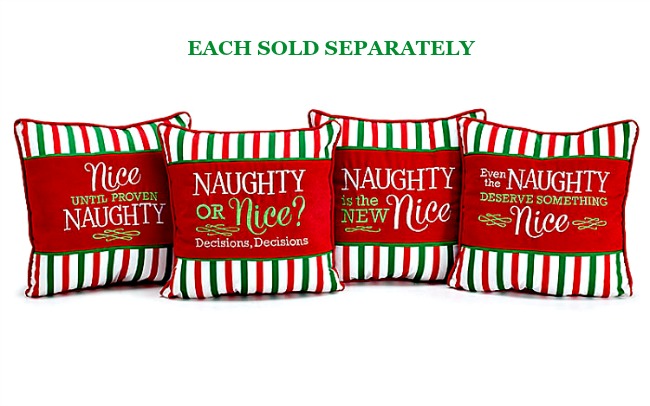 Nice naughty pillows and Naughty Nice