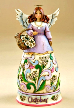 October Birthday Month Angel by Jim Shore Heartwood Creek **SOLD OUT**