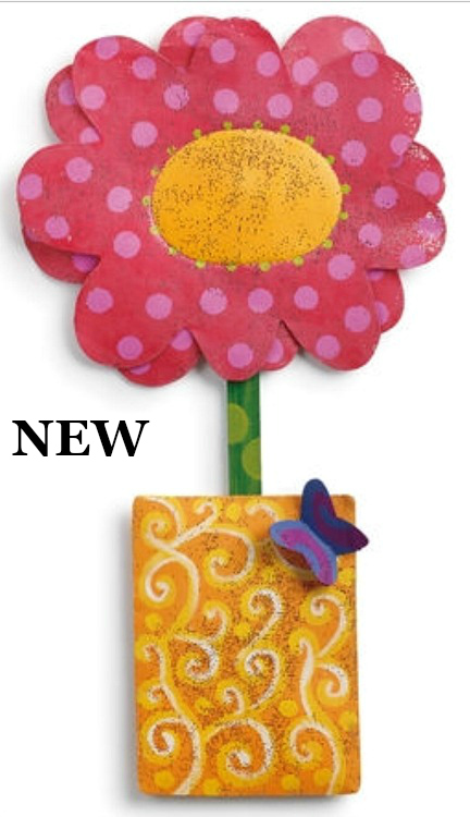 Pink Flower in Swirl Pot Door Hanger **NEW-SOLD OUT**