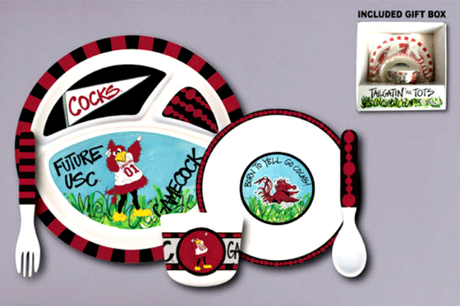 South Carolina Gamecocks Tailgatin' for Tots Dinnerware Set **NOW AVAILABLE**