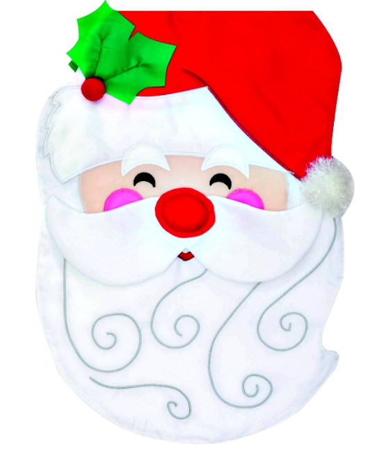 Santa Applique Mini Garden Flag **NEW**SOLD OUT