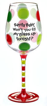 Santa Baby Fill My Wine Glass