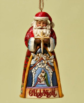 Santa O Holy Night Hanging Ornament **SOLD OUT**