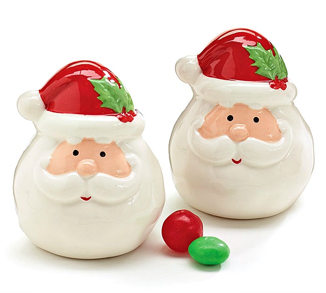 Santa Head Salt & Pepper Shaker Set