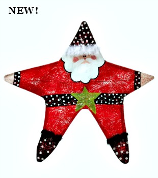 Santa Star Door Hanger