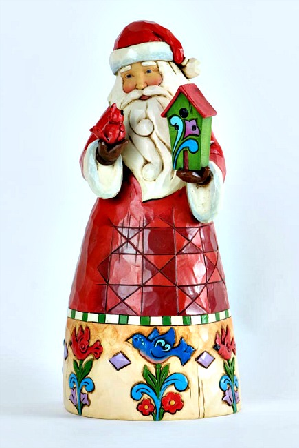 No Place Like Home for Christmas Santa with Birdhouse **SOLD OUT**