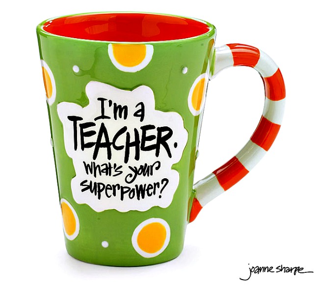 Teacher SuperPower Mug by Burton & Burton