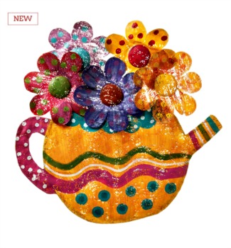 Teapot with Flowers Door Hanger **SOLD OUT**