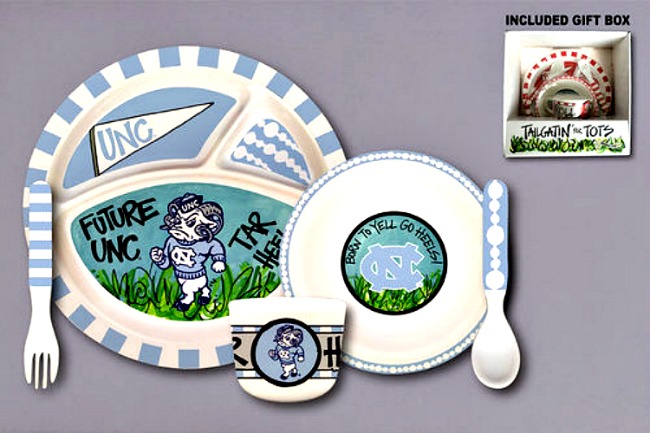 UNC Tar Heels Tailgatin' for Tots Dinnerware Set **SOLD OUT**