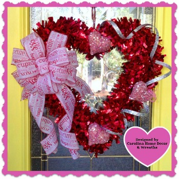 Valentine Wreath #7 - Heart Strings