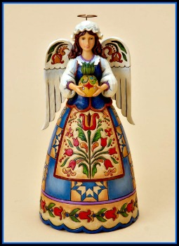 I Welcome Thee Williamsburg Angel with Pineapple Figurine **SOLD OUT**
