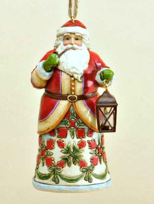 Damask Santa Ornament **SOLD OUT**