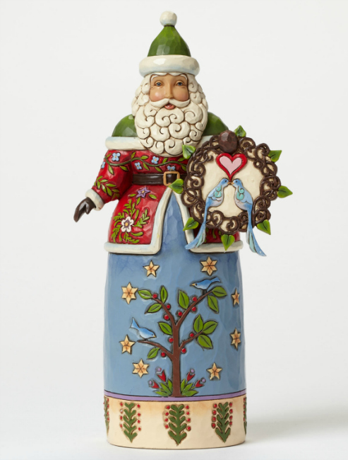 Wintry Welcome Williamsburg Santa with Wreath **SOLD OUT**
