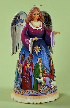 The Night When Christ Was Born Angel with Nativity Scene **SOLD OUT**